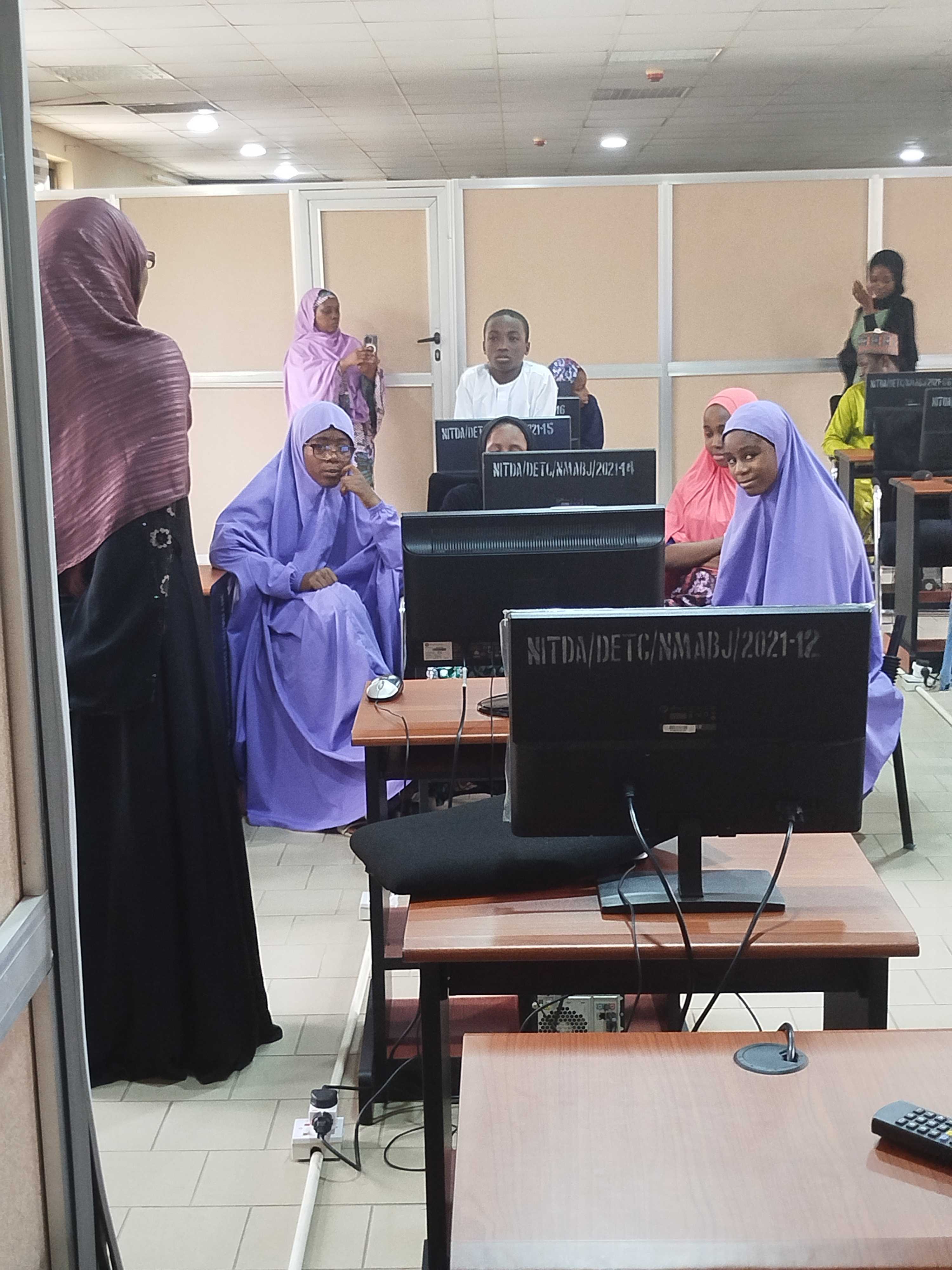 Student in a guided learning session